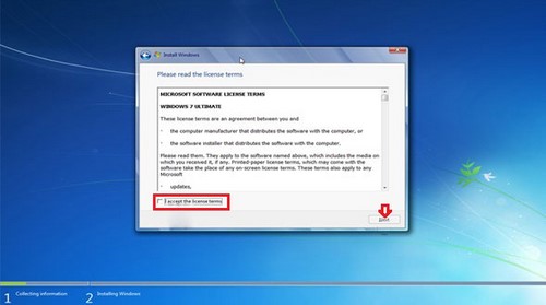 Bước 5: Cửa sổ Install Windows hiện ra bao gồm 2 lựa chọn chính cho bạn là