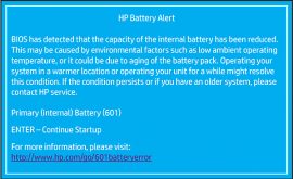 khắc phục lỗi hp battery alert