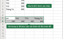 Cách Chuyển Xoay Dữ liệu từ Dọc sang Ngang và Ngang sang Dọc trong Excel