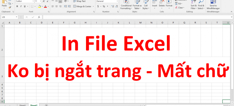 Cách In File Excel trong 1 trang Không bị Ngắt trang Mất chữ Cực kỳ đơn giản