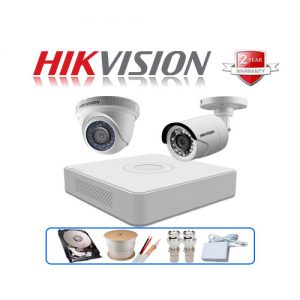Trọn gói 2 camera Hikvision 1MP CCTV – HIK216C0T-IRP